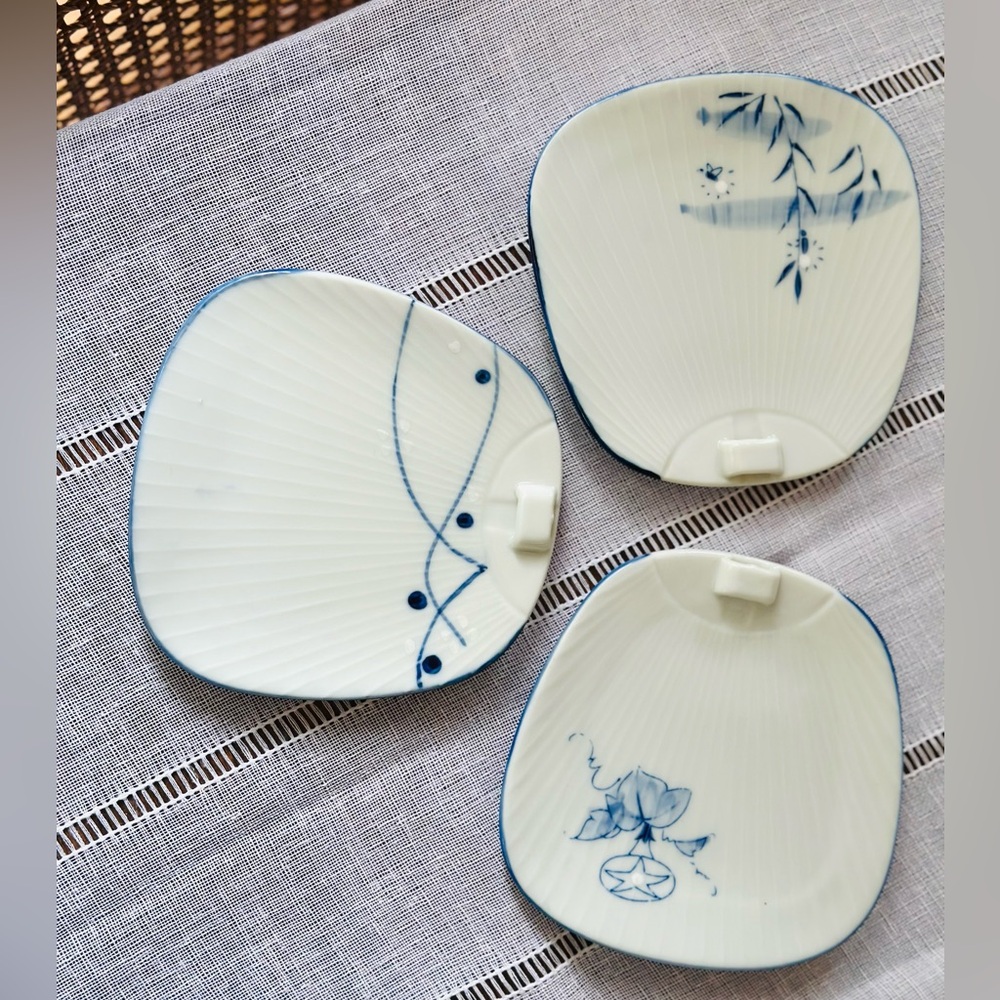 Vintage sushi appetizer plates